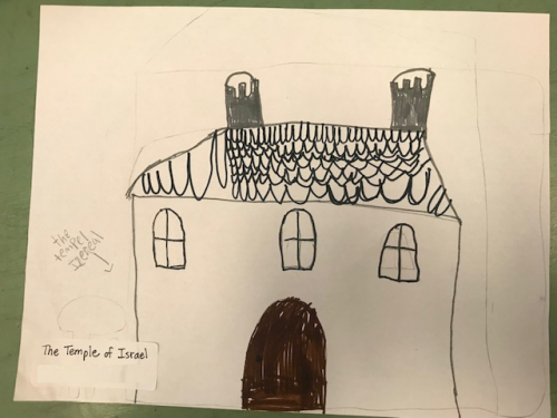 Student Drawing: Temple of Israel