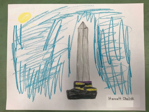 Student Drawing: Harnett Obelisk